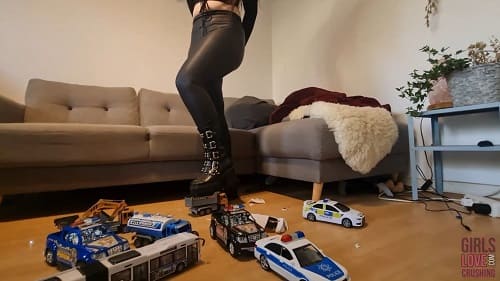 Ivy 9 - Toy Cars under Gothic Boots